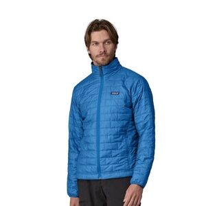 Patagonia Men's Nano Puff  Blue Puffer Jacket Large